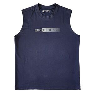 Y2k Big Dogs Tank Top Mens S Sleeveless 2000s‎ Grunge Punk Skater Streetstyle